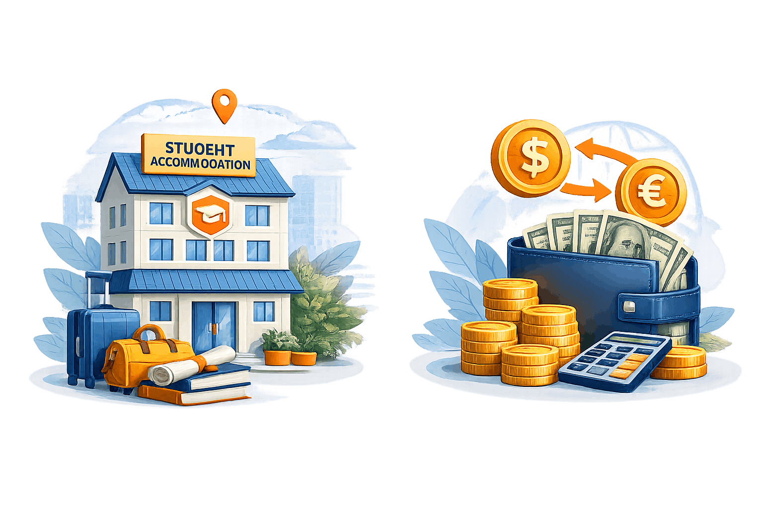 Student Accommodation and Forex Transfer Services